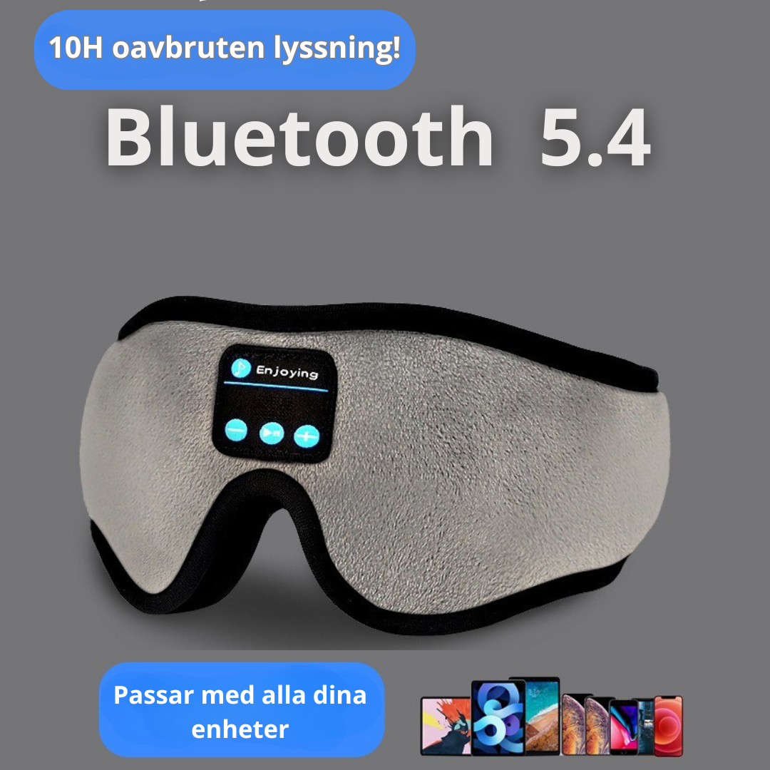 Dreammask Pro - Sovmask med trådlösa hörlurar